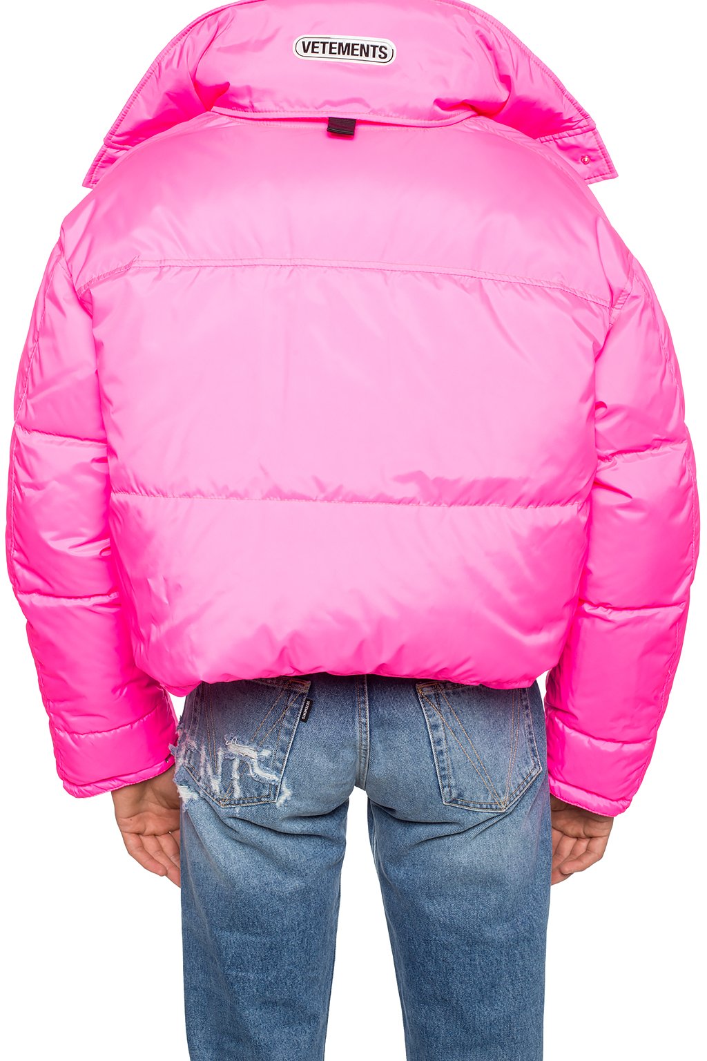 VETEMENTS Puffer Jacket Fluo Pink ダウン